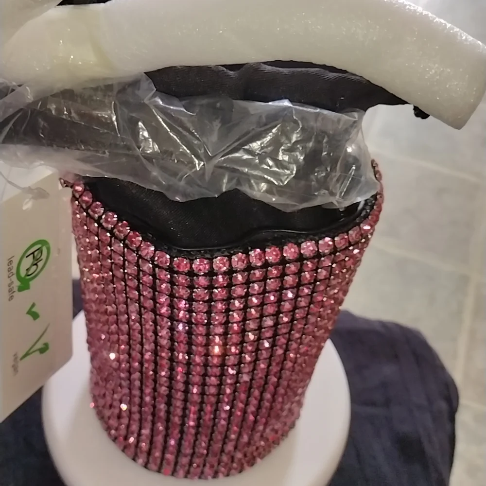 Elegant Pink Rhinestone Mini Bag - Picture 9 of 11